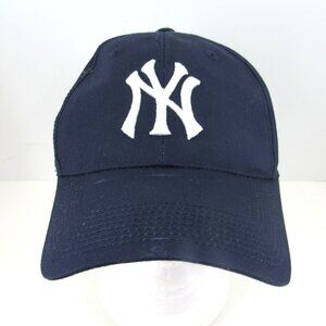 New York Yankees Embroidered Logo Men's Blue Adjustable Snapback Cap Hat